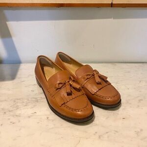 Talbots Loafers Women's Size 8 Tan Fringe Preppy